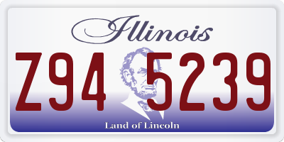 IL license plate Z945239