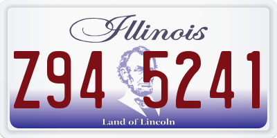 IL license plate Z945241