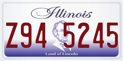 IL license plate Z945245