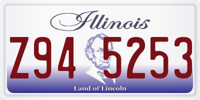 IL license plate Z945253