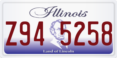 IL license plate Z945258