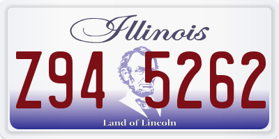 IL license plate Z945262