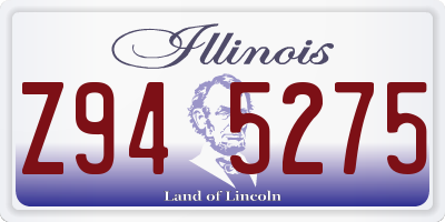 IL license plate Z945275
