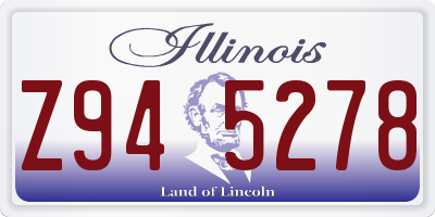 IL license plate Z945278