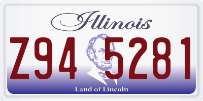 IL license plate Z945281