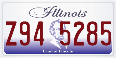 IL license plate Z945285