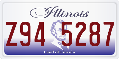 IL license plate Z945287