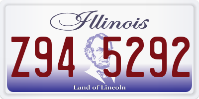 IL license plate Z945292
