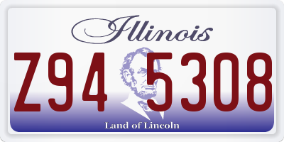 IL license plate Z945308