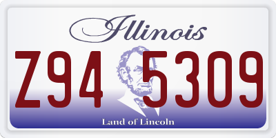 IL license plate Z945309