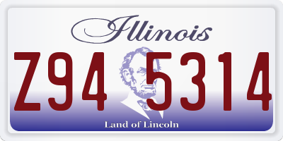 IL license plate Z945314