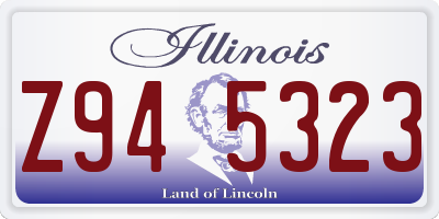 IL license plate Z945323