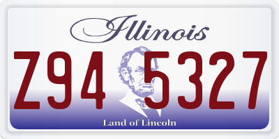 IL license plate Z945327