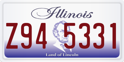 IL license plate Z945331