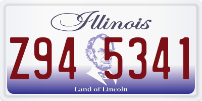 IL license plate Z945341