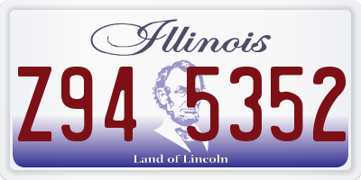 IL license plate Z945352