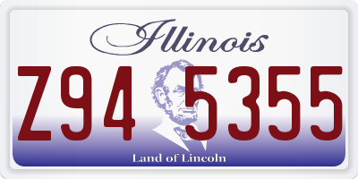 IL license plate Z945355
