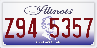 IL license plate Z945357