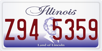 IL license plate Z945359