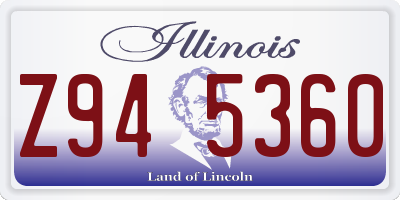 IL license plate Z945360