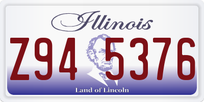 IL license plate Z945376