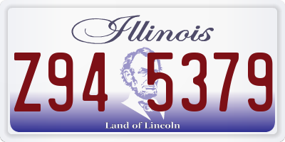 IL license plate Z945379