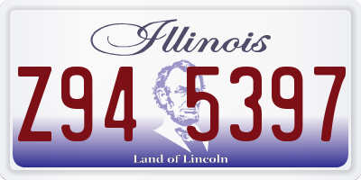 IL license plate Z945397