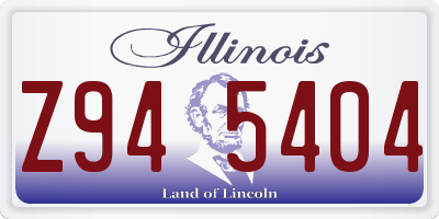 IL license plate Z945404