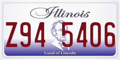 IL license plate Z945406