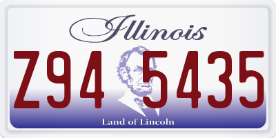 IL license plate Z945435