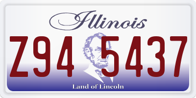 IL license plate Z945437