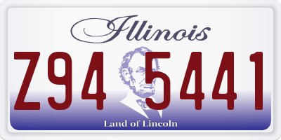 IL license plate Z945441