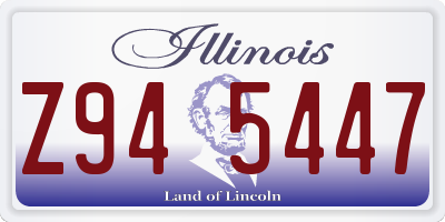 IL license plate Z945447