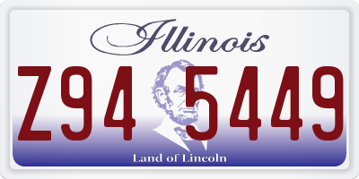 IL license plate Z945449