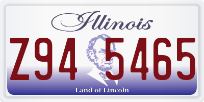 IL license plate Z945465