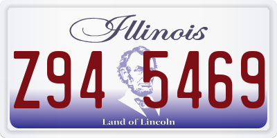 IL license plate Z945469