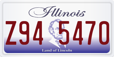 IL license plate Z945470