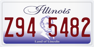 IL license plate Z945482