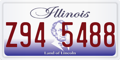 IL license plate Z945488