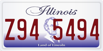 IL license plate Z945494