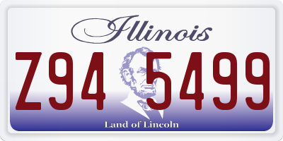 IL license plate Z945499