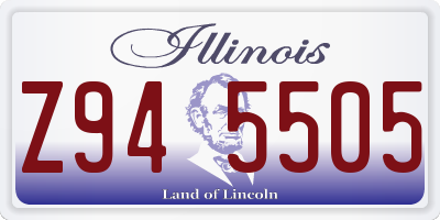 IL license plate Z945505