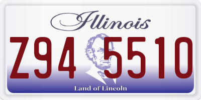 IL license plate Z945510