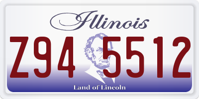 IL license plate Z945512
