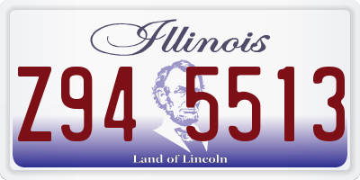 IL license plate Z945513