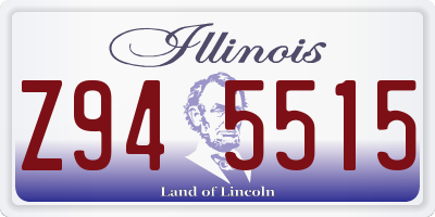 IL license plate Z945515