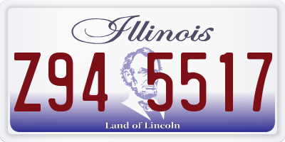 IL license plate Z945517