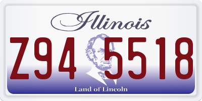IL license plate Z945518