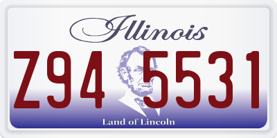 IL license plate Z945531