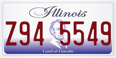 IL license plate Z945549